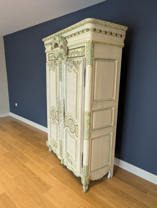 19TH CENTURY FRENCH WEDDING ARMOIRE WARDROBE - ADDITIONAL PHOTO 15