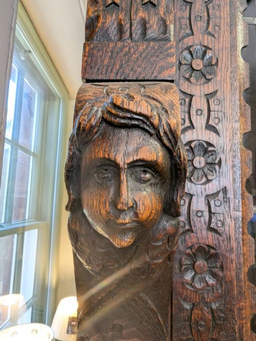 FLEMISH MECHELEN RENAISSANCE LION HEAD CUPBOARD CIRCA 1860 - ADDITIONAL PHOTO 5