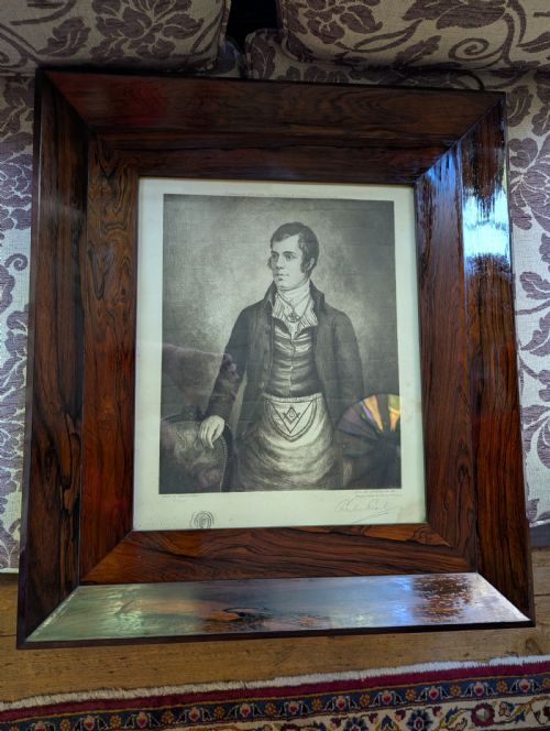 ROBERT BURNS DEPUTY MASTER BY CHARLES EWART HAND SIGNED ETCHING - ADDITIONAL PHOTO 4