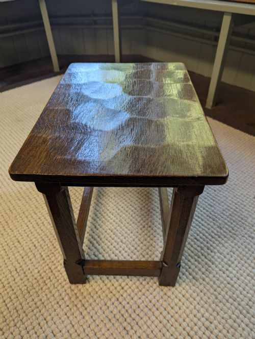 ROBERT MOUSEY THOMPSON SIDE TABLE MOUSEMAN OF KILBURN CIRCA 1920 - ADDITIONAL PHOTO 11
