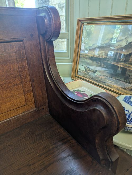 1940S ROBERT MOUSEY THOMPSON CELTIC CHURCH PEW ARTS AND CRAFTS MOUSEMAN OF KILBURN - ADDITIONAL PHOTO 2