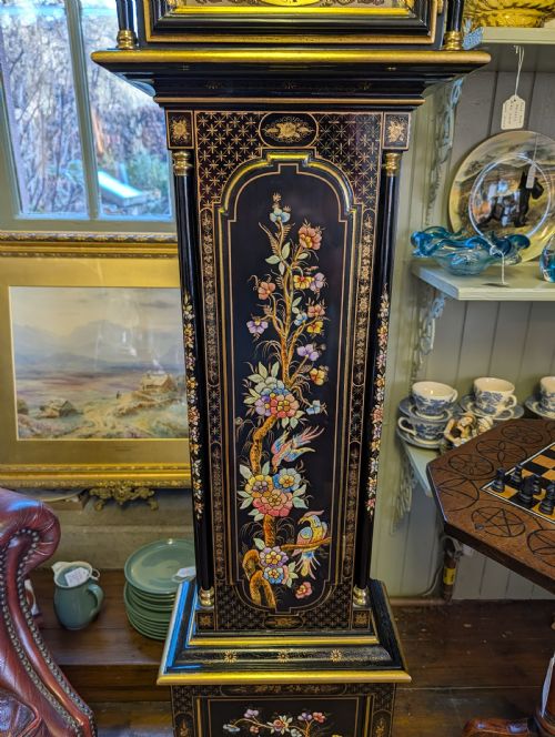 1950S PORTUGUESE REGULADORA LONG CASE CLOCK WESTMINSTER AVA MARIA CHIMES - ADDITIONAL PHOTO 6