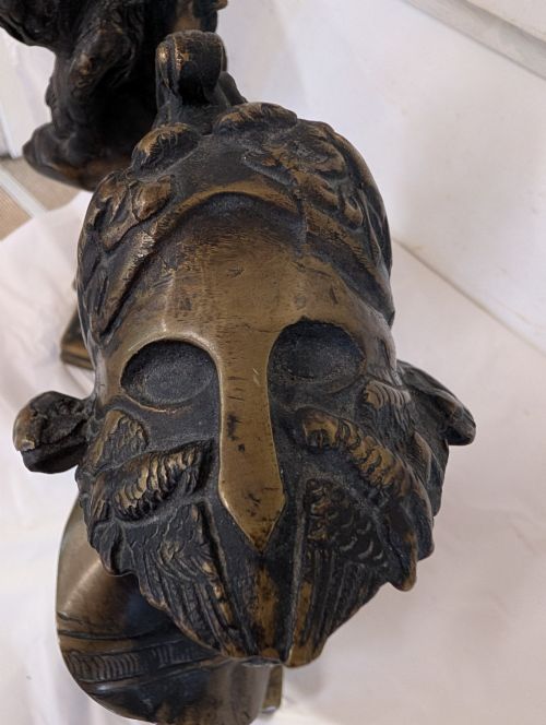 A PAIR OF 19TH CENTURY BRONZE BUSTS AJAX THE GREAT GRAND TOUR - ADDITIONAL PHOTO 2