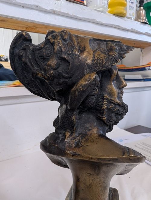 A PAIR OF 19TH CENTURY BRONZE BUSTS AJAX THE GREAT GRAND TOUR - ADDITIONAL PHOTO 3