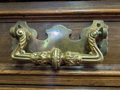 VICTORIAN MAPLE CO OAK BUFFET BEAUTIFUL CARVING AND DETAIL - ADDITIONAL PHOTO 8