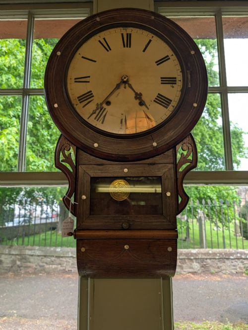 1900 CONNECTICUT USA DROP DIAL WALL CLOCK WITH CHIME - ADDITIONAL PHOTO 7