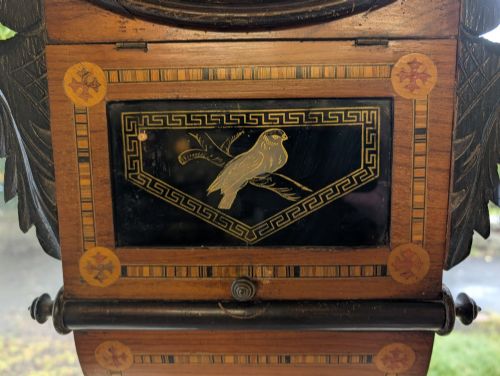 19TH CENTURY AMERICAN DROP DIAL WALL CLOCK FORMERLY IN THE STATION HOTEL MELROSE - ADDITIONAL PHOTO 2