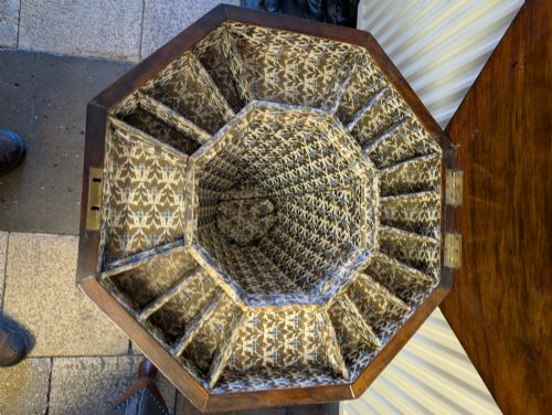19TH CENTURY WALNUT CHESS SEWING TABLE - ADDITIONAL PHOTO 2