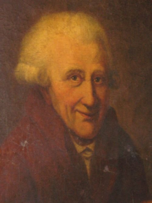 fig 1. Georgian Oil on canvas portrait of a gentleman