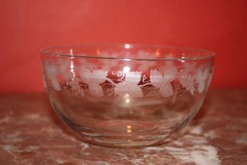 fig 1. Set of eight edwardian glass finger bowls