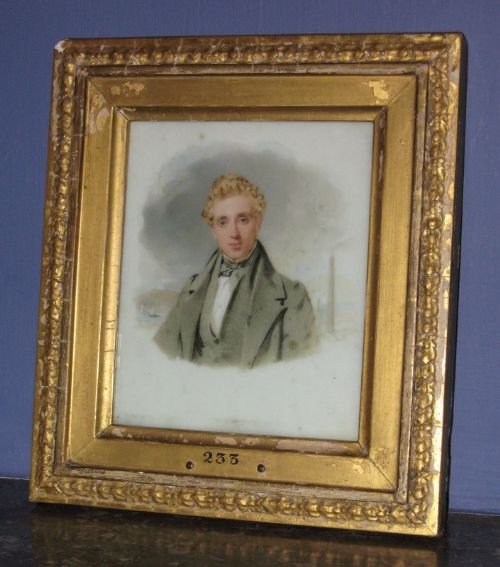 Miniature Portrait on Marble