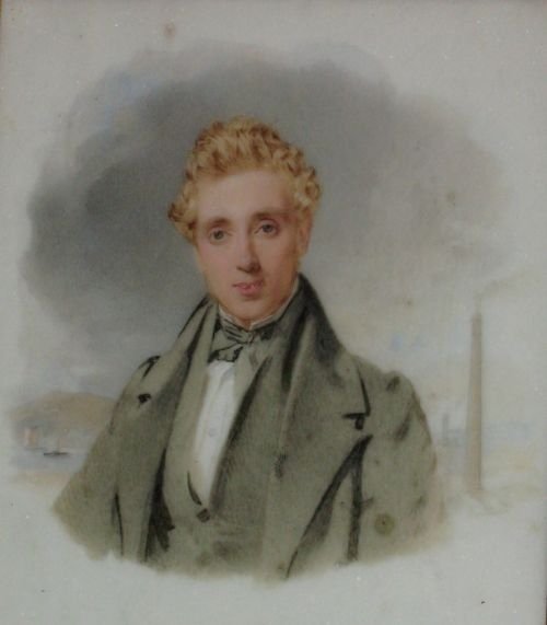 fig 1. Miniature portrait on marble