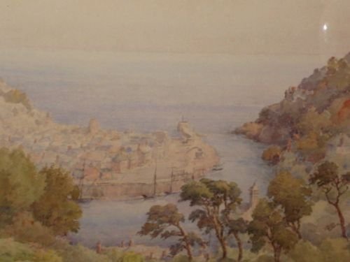 fig 2. Looe in Cornwall, watercolour by J A Shuffrey
