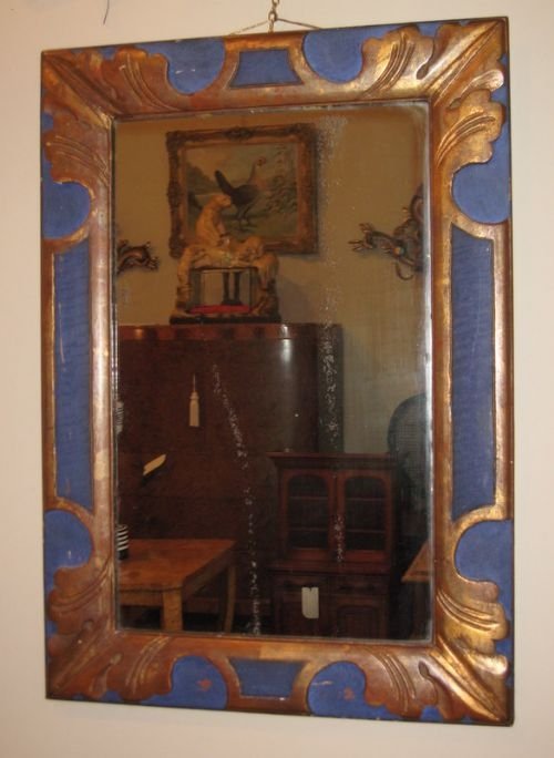 Arts and Crafts Gilt and Painted Mirror