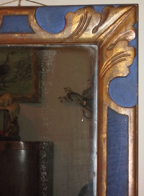 fig 2. Arts and crafts gilt and painted mirror