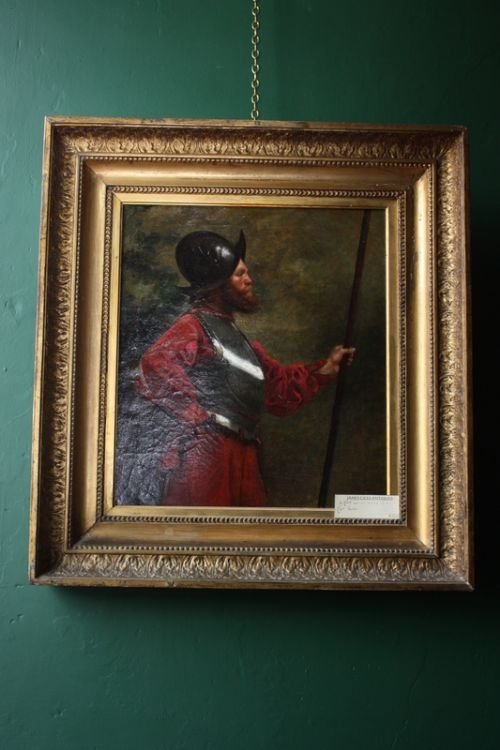 A Nineteenth Centurt Oil of a Seventeenth Century Soldier