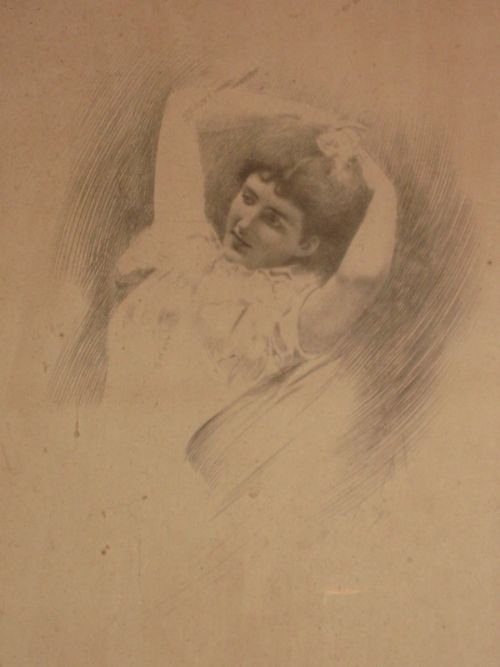 fig 1. Silver Point drawing by charles prosper sainton RI