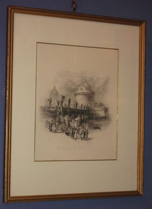 Drawing of the Castle of Saint Angelo by Edward Bradley