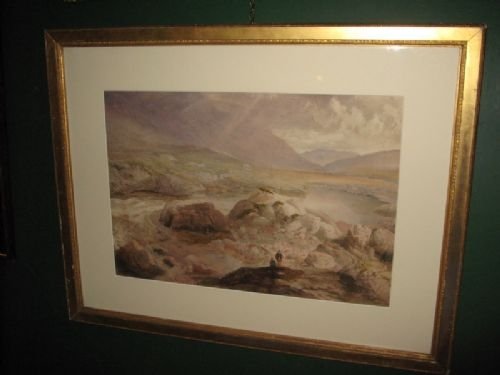 Scottish Landscape Watercolour by W Reid