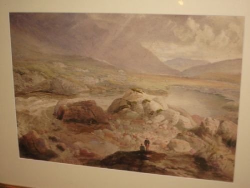 fig 1. Scottish landscape Watercolour by W Reid