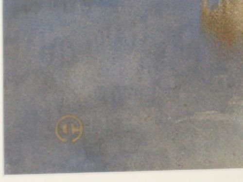 fig 3. Edwardian Watercolour Loch Scene by James Cadenhead RSA RSW