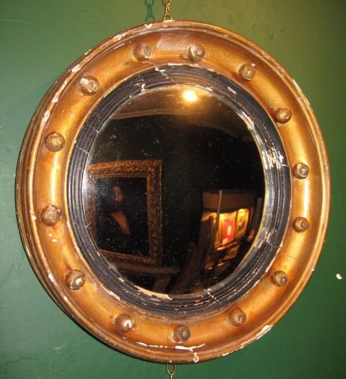 Small Regency Convex Mirror