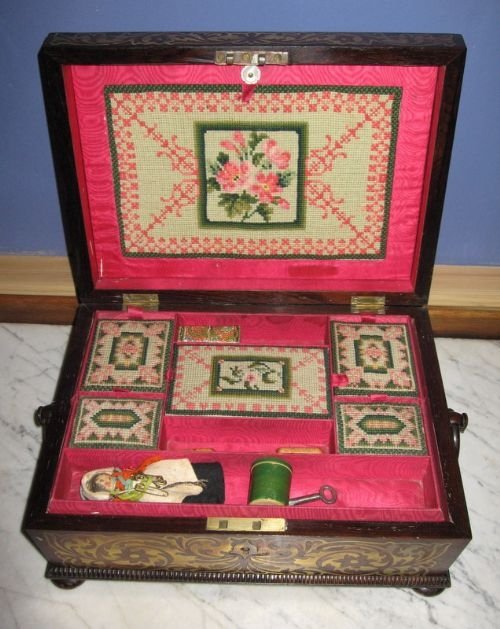 fig 1. Superb Regency Sewing Box
