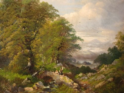 fig 1. Large Victorian Oil by George B Yarnold