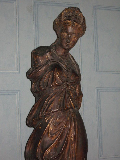 fig 1. Victorian Plaster Figure of a Classical Maiden