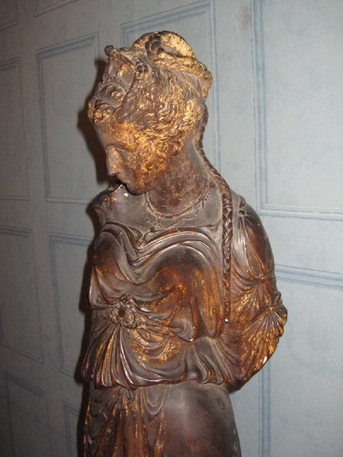 fig 3. Victorian Plaster Figure of a Classical Maiden