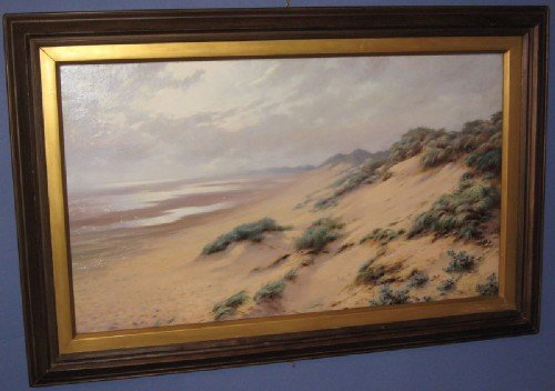 fig 1. Pair of oils by W.B.Thomas of the Lincolnshire coast