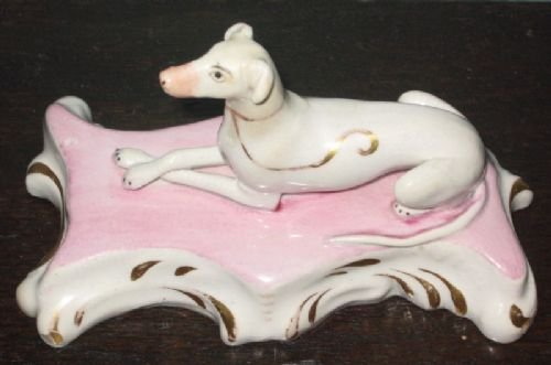 fig 3. Pair of Staffordshire Seated Greyhounds