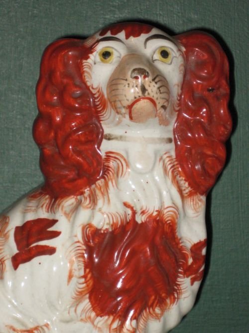 fig 2. Pair of Victorian Staffordshire Dogs