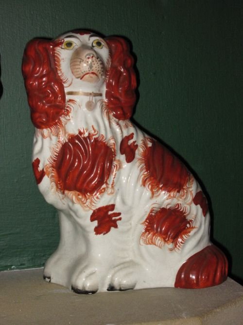 fig 3. Pair of Victorian Staffordshire Dogs