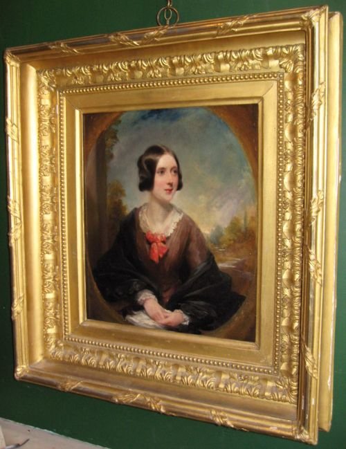 Fine Oil on Panel Portrait of a Lady