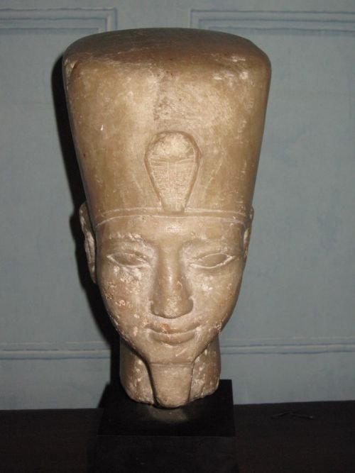 Calcite-alabaster Egyptian Head