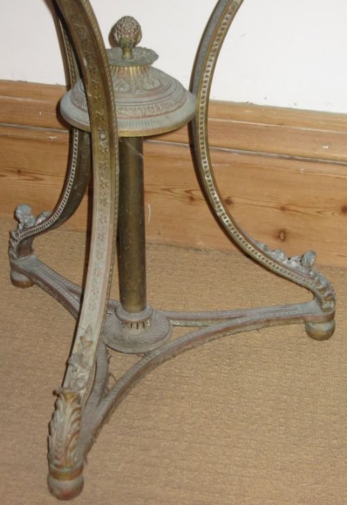 fig 2. Victorian Gilt Brass Table