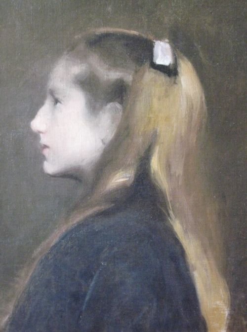 fig 1. Oil Sketch Portrait Of A Girl