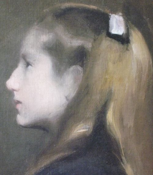 fig 2. Oil Sketch Portrait Of A Girl