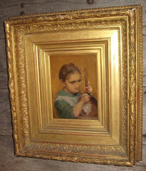 Superb Oil of 'The Little Pot Polisher'