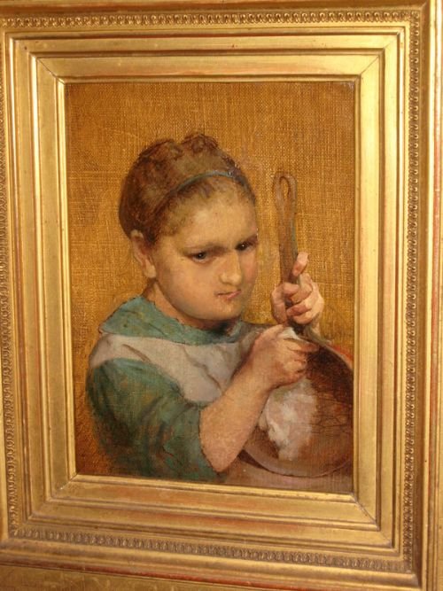 fig 3. Superb Oil of 'The little pot polisher'