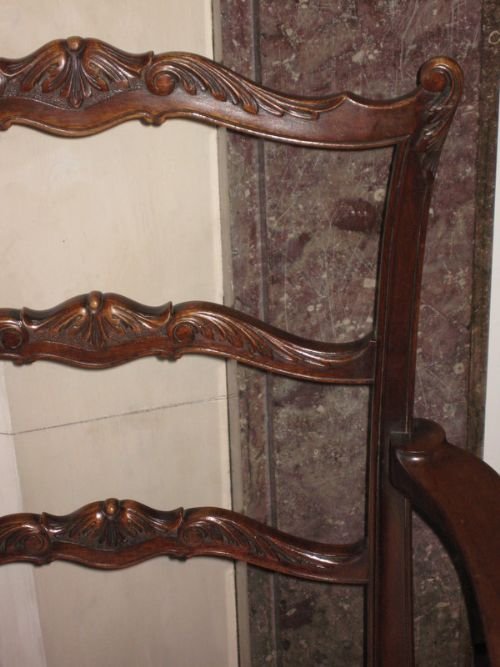 fig 2. Pair Dwarf Chippendale Style Armchairs