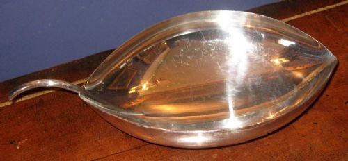 fig 1. Christofle Silver Plate Leaf Dish
