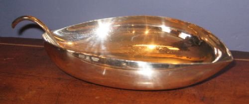 fig 2. Christofle Silver Plate Leaf Dish