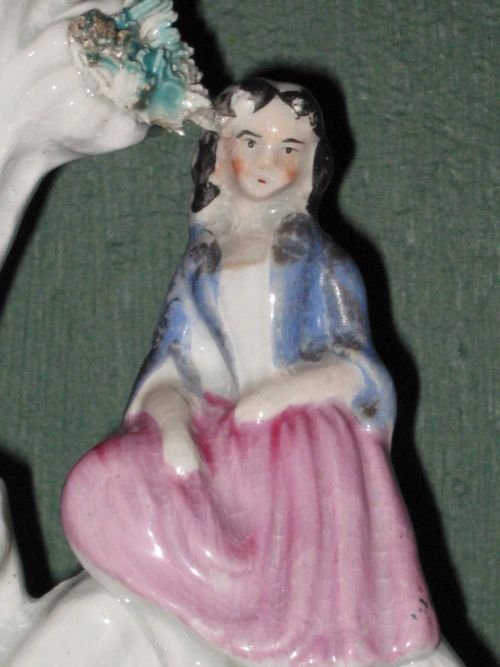 fig 1. VICTORIAN STAFFORDSHIRE SPILL VASE GROUP