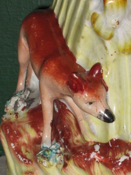 fig 2. VICTORIAN STAFFORDSHIRE SPILL VASE GROUP