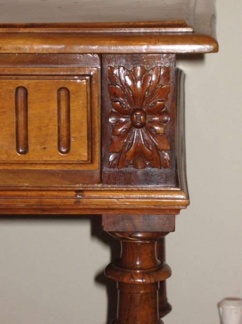 fig 2. C19TH FRENCH WALNUT SIDE TABLE