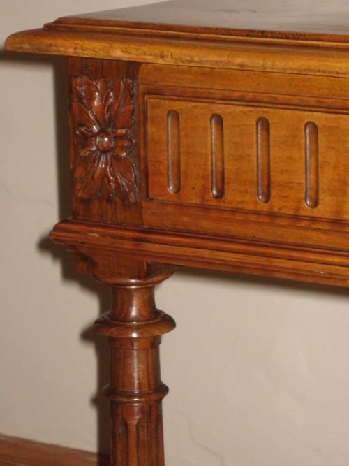 fig 3. C19TH FRENCH WALNUT SIDE TABLE