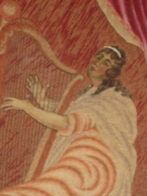 fig 2. GOOD GEORGIAN NEEDLEWORK CLASSICAL SUBJECT