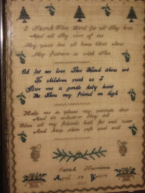 fig 4. Fine Victorian Sampler